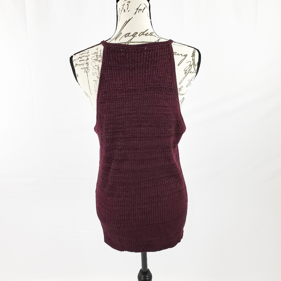 Say What? Purple and Black Halter Tank Size 2X - Picture 6 of 9